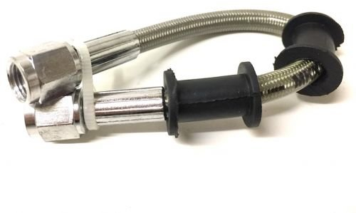 Universal Stahlflex Bremsleitung vorne 35cm – Bremsschlauch passend für Motorrad, Roller, Moped, Quad – Besserer Bremsdruckpunkt