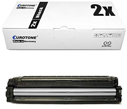 2X Eurotone Toner für Samsung CLP 680 wie CLT-K506L K506 Black Schwarz Cartridges Druckerpatronen