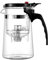 TAMUME Fácil de Filtrar Tetera Vidrio con Colador de Té de Plástico, Un Botón para Filtrar el Té (650ML)