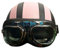 Motorradhelm Motorradroller Jethelm mit UV-Schutzbrille Motocross-Helm im Retro-Vintage-Stil