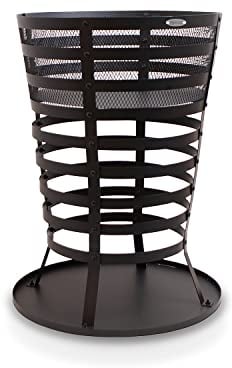 HEAT Outdoor Living Feuerkorb - Feuerschalen für den Grten - Feuerstelle Outdoor & Feuertonne - Feuerkorb für den Garten - 43x46x64cm - Mandal Schwarz