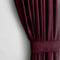 AmeliaHome Set Vorhang H 245 x B 140 cm mit Raffhalter 54 x 10 cm Velvet Optik Weinrot 1 St. Ösenschal Samt Halbverdunkelungsvorhang Fensterdekoration Dekoschal Dekorvorhang