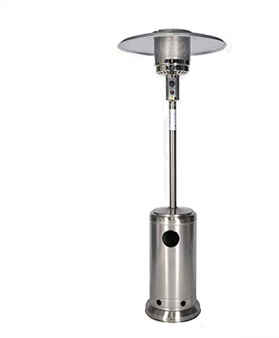 Chauffage Terrasse Exterieur Terrasse Extérieure Chauffage en Acier Inoxydable Anti-échaudage Gaz Étanche Commercial Chaleur Thermopatio 2,5M Portable Champignons Chauffage GCSQF1010