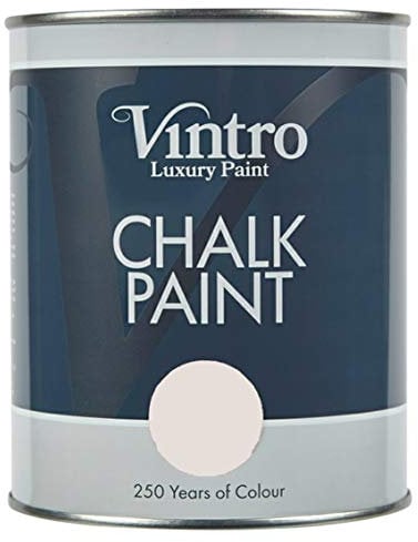 Vintro | Light Pink Chalk Paint | Furniture Paint | Shabby Chic | Upcycle | Decorate | Ultra Matt Finish | 1 Litre (Candyfloss)