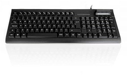 Accuratus 108S PORTUGUESE - USB full layout Standard size Portuguese Layout keyboard with Smart card reader