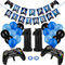 Cerolopy 25 Pcs Video Game Birthday Party Decorations Set, Video Game Party Supplies Decoration Kit Gaming Controller Balloons Gamer Foil Balloon Happy Birthday Gaming Banner (Age 11)