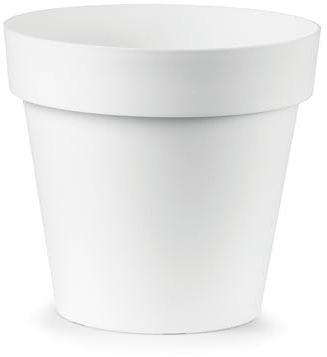 Veca Vase Cleo rund Ø 40 Farbe weiß