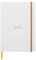 Rhodia 117480C - Notizbuch Rhodiarama mit Softcover, DIN A5, 80 Blatt elfenbein 90 g dot, 1 Stück, Weiß