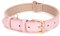 LEACOOLKEY Collier en cuir véritable pour chien de grande taille et de taille moyenne, classique doux et respirant - Collars imperméables (XS : 1,5 cm de large pour 20 cm - 30 cm - Rose électronique)