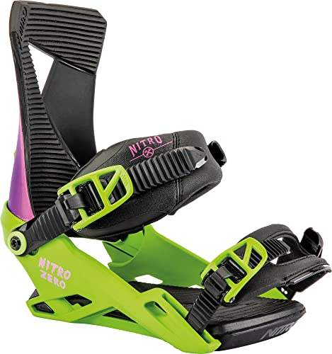 Nitro Herren Zero '23 All Mountain Freestyle günstig Bindung Snowboardbindung, Happy Place, M