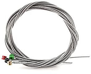 Alnicov Cuerdas de bajo de 4 cuerdas, acero inoxidable, con extremos de bola de color para piezas de repuesto de bajo eléctrico