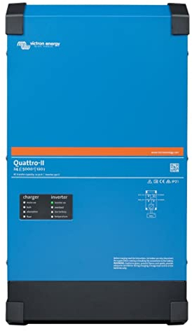 Victron Energy Quattro-II 5000VA 24-Volt 230V Reiner Sinus-Wechselrichter 120 Ampere Batterie-Ladegerät