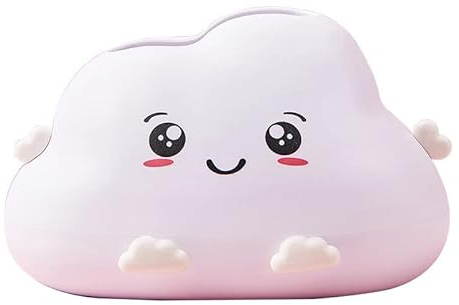 Kosmetiktücherbox, Cartoon Wolken Tissue Box,Feuchttücher Box Papierhandtuch Box Cartoon Tissue Container Süßes Wolkendesign Dekorativer Taschentuchspender für Wohnzimmer Büro Desktop Hoteldekoration