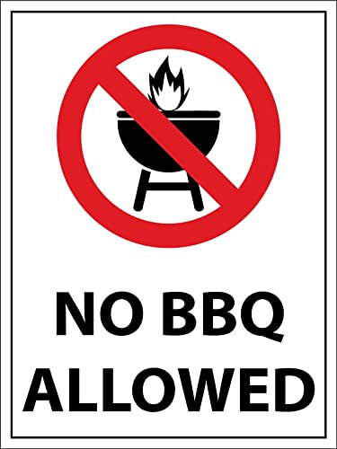 Warnschild Grillen Verboten Retro Metallschild Personalisierte Deko Schild 20X30Cm, Tin Sign