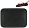 Relaxdays Bandeja Bar, Superficie Antideslizante, Plato Rectangular Camareros, Bebidas, Gastronomía, 56 x 41 cm, Negro