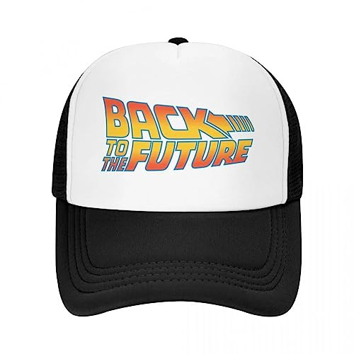 VIDOJI Baseballmütze Zurück in die Zukunft Trucker-Hut für Männer und Frauen Benutzerdefinierte verstellbare Baseballkappe Sommerhüte Snapback-Kappen Unisex Geburtstag