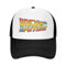 VIDOJI Baseballmütze Zurück in die Zukunft Trucker-Hut für Männer und Frauen Benutzerdefinierte verstellbare Baseballkappe Sommerhüte Snapback-Kappen Unisex Geburtstag