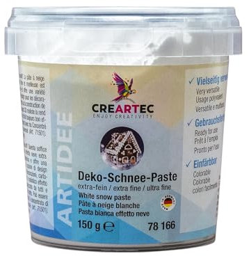 CREATIV DISCOUNT Deko-Schnee-Paste, extra-fein, 150 g, Weiss