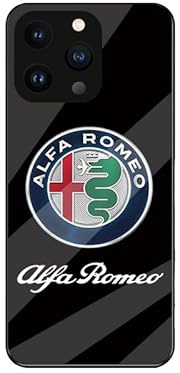 FTOW Standard Handyhüllen, Für Alfa Romeo Sprühlackierte Handyhülle mit hochauflösendem Muster, stoßfest, Verblasst Nicht, kompatibel mit,iPhone 13 pro