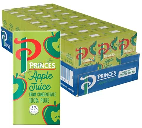 Princes Apple & Orange Juice Pack 200ml (10, Princes Apple Juice)