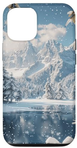 Winter Berge Berg Winter Schnee Hülle für iPhone 15