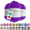 Emilie-Textil Premium Polyacryl-Garn 3X100g 20 Farben OEKO-TEX zertifiziert für Babys/Allergiker, Garn zum häckeln und stricken (3, Lila)