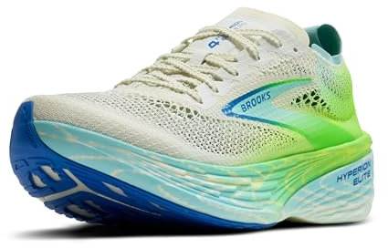 Brooks Hyperion Elite 4 PB - Tenis unisex para correr de carreras neutral, para hombre y mujer, Bluewash/Green Gecko/Cobalt, 42 EU