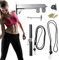 Cable Pulley System - Wall Mounted Weight Pulley System | Stainless Steel Low Row Cable System with 220 Lb Bearing Load | Fitness Equipment with 360-Degree Rotating Joint