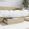 ShGaxin Bettschubladen 2 STK. Creme Holzwerkstoff und Stoff, Bettkasten, Unterbettkommode, Unterbett Aufbewahrungsbox, Unterbett Aufbewahrung, Aufbewahrungstasche Für Bettdecken - 833914