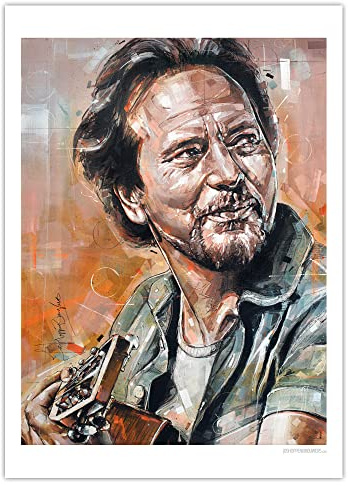 Jos Hoppenbrouwers Poster von Eddie Vedder, 50 x 70 cm