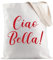 PYOUL Einkaufstasche mit italienischen Sprüchen, Ciao Bella, Tragetasche, italienische Hello-Umhängetasche, Italien-Souvenirs, italienisches Geschenk, Italien-Liebhaber, Geschenk, Ciao Bella Tote EU,
