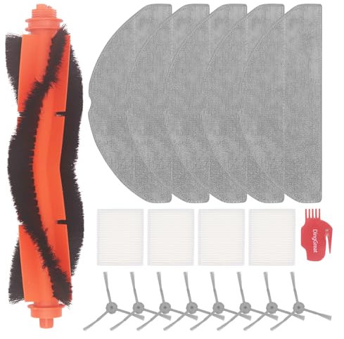DingGreat Accessoires d'aspirateur pour Lubluelu pour aspirateur L20 / Honiture V8 Pro, brosse principale, brosse latérale, filtre, serpillère, kit de rechange