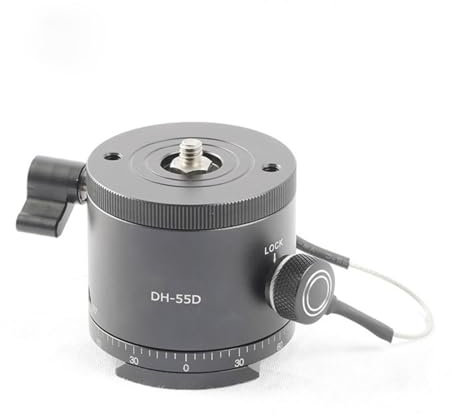 Lodoot Precise Panoramic Indexing Tripod Head Panoramic Indexing Rotators For DSLR Cameras,360 Degree 10Stop Division, Aluminum