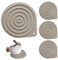 4 PCS Microwave Plate Warmers, Food Warming Mat, Silicone Food Warmers, Microwave Non-Slip Silicone Mats, Hot Plates for Keeping Food Warm Ideal for Oven Hot Pan Dinner Party Cooking