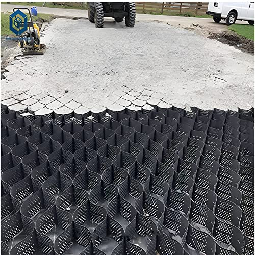 Kiesgitter Kiesmatten Kieswaben 5 10 cm hohes Geogitter-Bodengitter für Landschaftsbau/Gehwege/Parkplätze/Einfahrten/Terrassen – durchlässige Waben-Geozelle, Steine, Kies, Gras, zerkleinerter Kalkstei