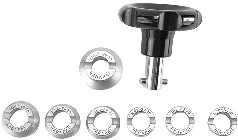 Eorleya SchlüSselschließUng Wasserdichtes Werkzeug Uhr ZurüCk GehäUseöFfner 7 GrößEntypen Professionelle Uhrenreparaturwerkzeuge Set für