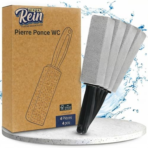 Bimsstein WC 4x - Urinsteinentferner extra stark – Toilettenreiniger | Bimsstein Toilette & WC Reiniger – Pumice Stone Reinigungsstein – Entfernt Urinstein, Kalk & Braunstein Entferner
