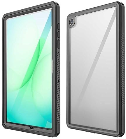 Lunivop Étui étanche pour Tablette Samsung Galaxy Tab A11 Plus 11 2025 Robuste avec Protecteur d'écran intégré pour Galaxy Tab A11+ Plus - Noir
