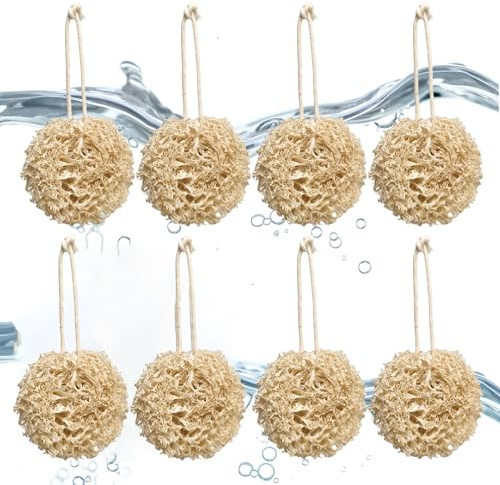 6 Piezas Atrapa Pelos Lavadora | Quita Pelos Mascota Reutilizables | Quita Pelos Mascota | Esponjas de Luffa Naturales para Elimina Pelo de Mascotas, Lavado de Ducha y Limpieza de Cocina