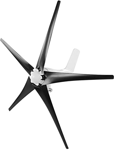 OPPWONG Piccolo Generatore Eolico a 5 Pale per Energia Industriale 800 W, Basse Vibrazioni, Facile Installazione per Barche, Cabine, Materiale in Fibra di Nylon (48V)