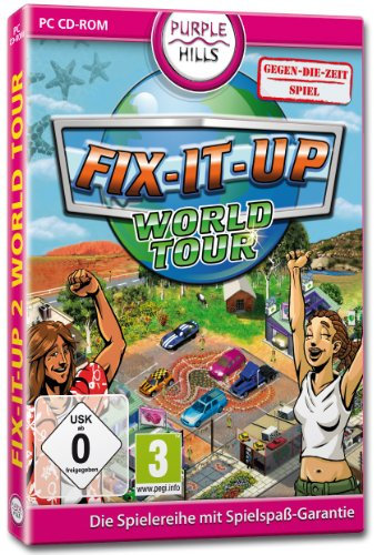 Fix-it-up, World Tour, CD-ROM: Gegen-die-Zeit-Spiel. Für Windows