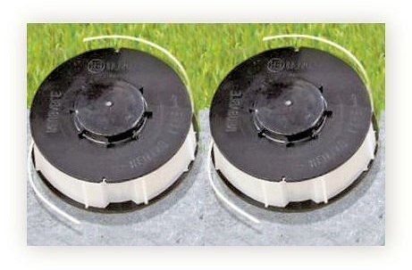 Gardenline 2 x Ersatzspule für Rasentrimmer - Ersatzfadenspule King Craft - Top Craft