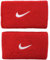 Nike Erwachsene Swoosh Doublewide Wristbands Schweißband, mehrfarbig (varsity red/Black), OSFM