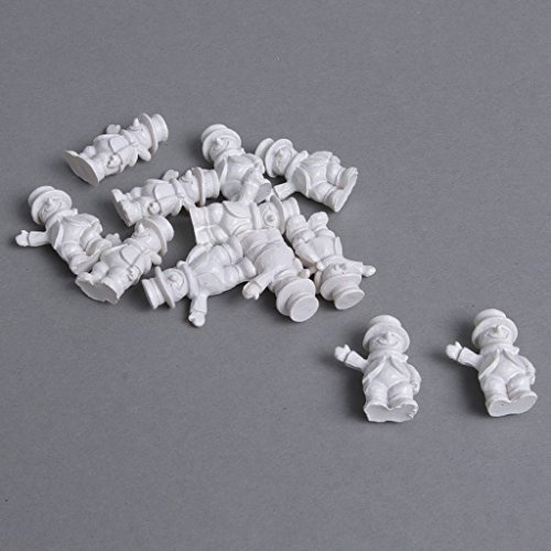 Mini Snowman - weiß - 3 cm - 12 Stück - 92028 (0,47€/Stk.)