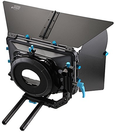 FOTGA DP3000 M3 DSLR Swing Away Matte Box Kit mit Universal-Objektiv-Donut-Set für alle Kamera-Rigs mit 15-mm-Stangen-Systemen
