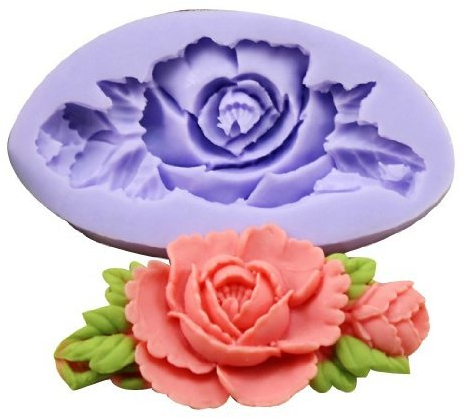 Allforhome Silikon-Form zum Backen und Basteln, Mini-Blume, für Zuckerguss-/Kuchen-Deko, Gießharz, Blütenpaste, Fondant