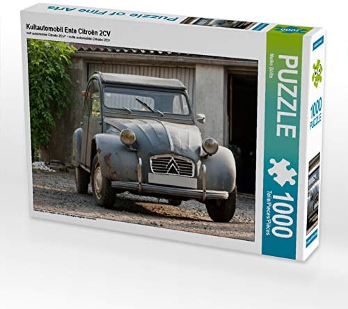 CALVENDO Puzzle Kultautomobil Ente Citroën 2CV 1000 Teile Puzzle quer | Lege-Größe cm Foto-Puzzle für glückliche Stunden