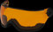 Tecnopro Ersatzvisier für Titan, Orange, One Size