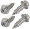 Sourcingmap 4 pcs M8 x 25 mm Zinc plaqué disque Philips Bride Vis à tête hexagonale à tôle