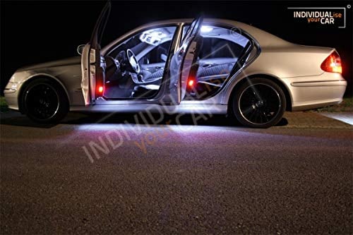 INDIVIDUALise your CAR Innenraumbeleuchtung SET für E Klasse Limousine W211 (Cool-White) Kaltweiß